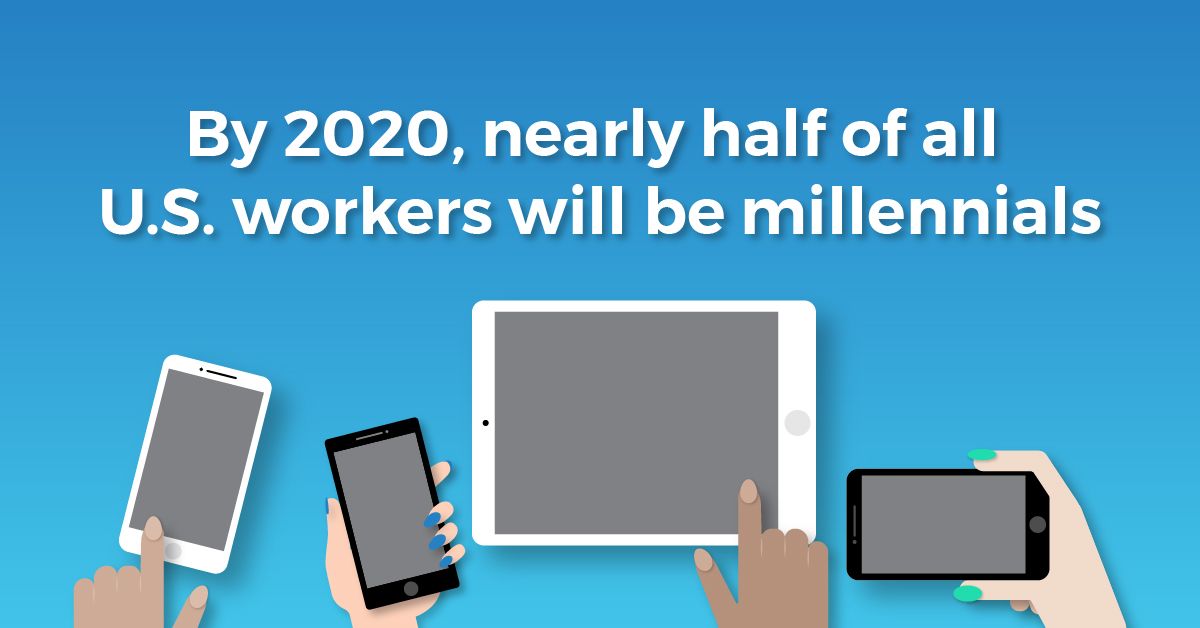 A graphic of individuals holding tablets and cell phones with the text caption, 