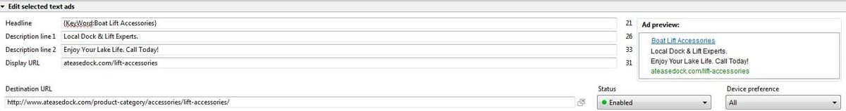 dynamic keyword insertion ads