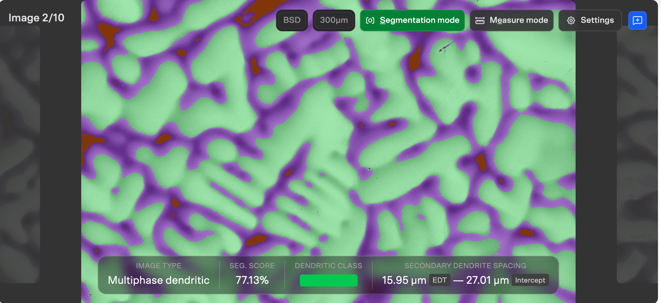 Lab equipment and SEM images. 