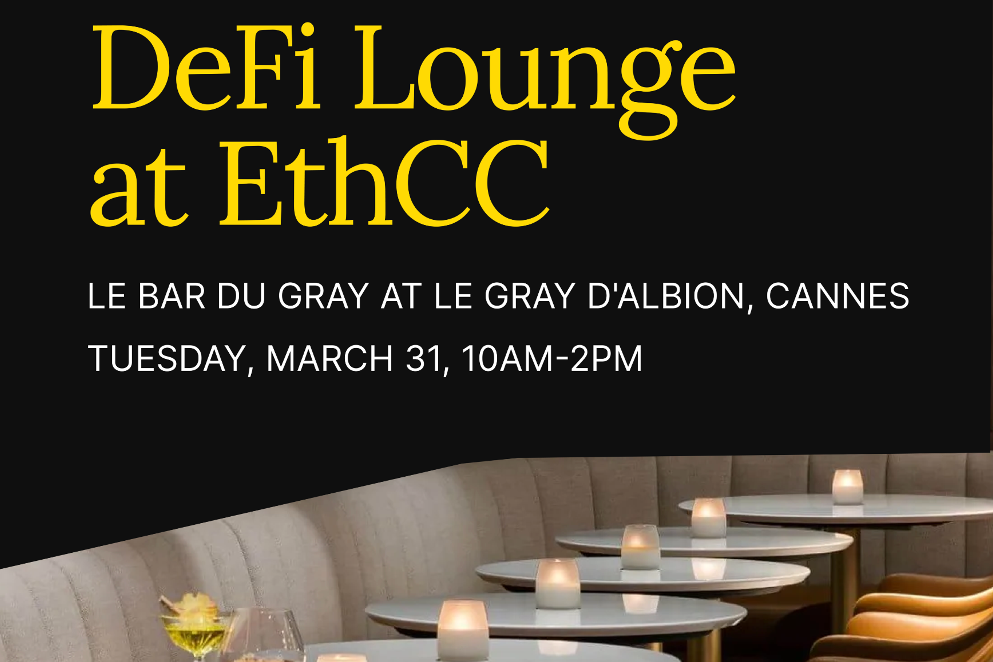 DeFi Lounge at EthCC