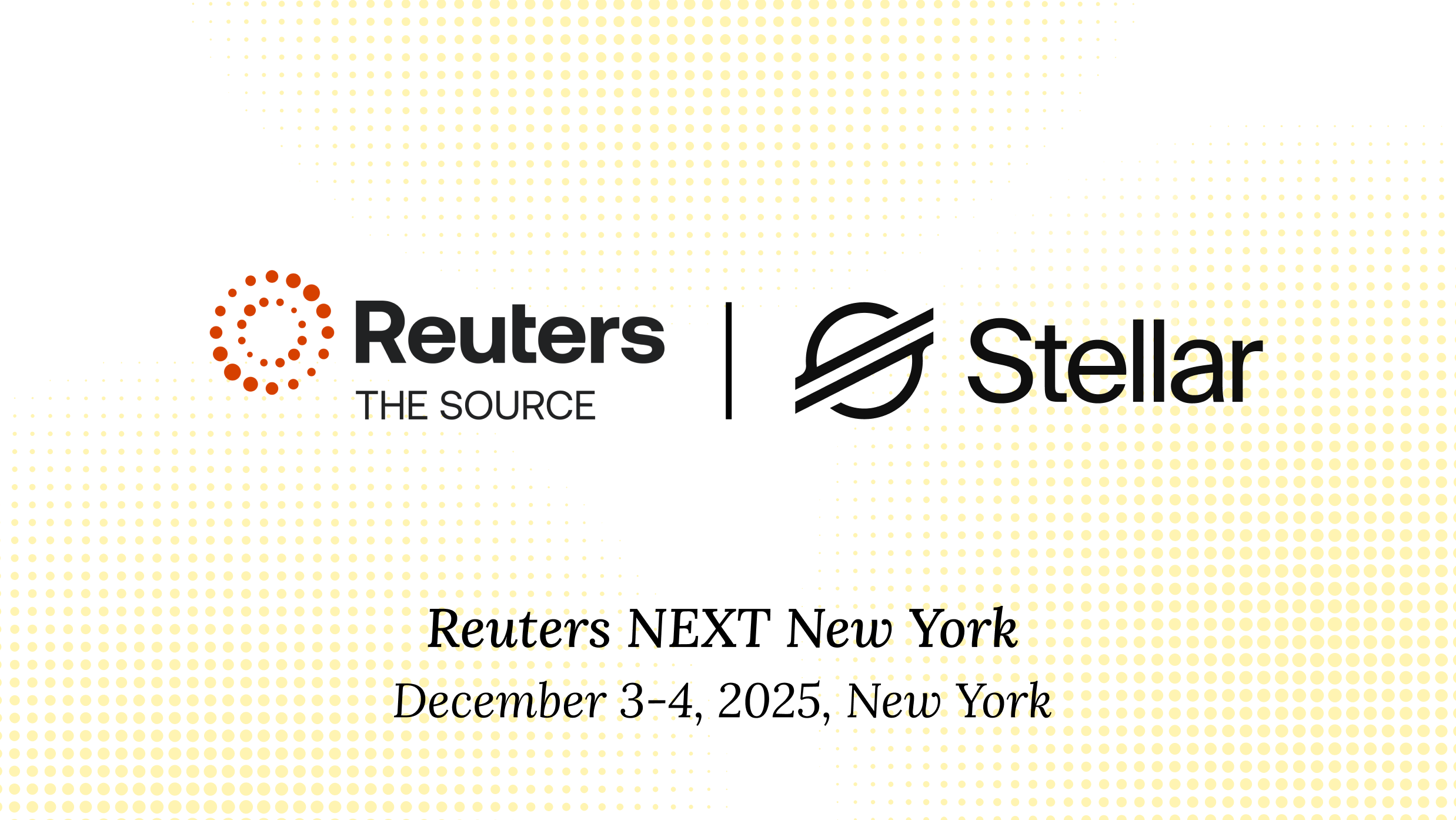 Stellar at Reuters NEXT New York