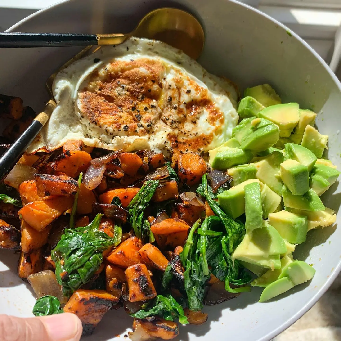 Sweet Potato Breakfast Hash Bowl