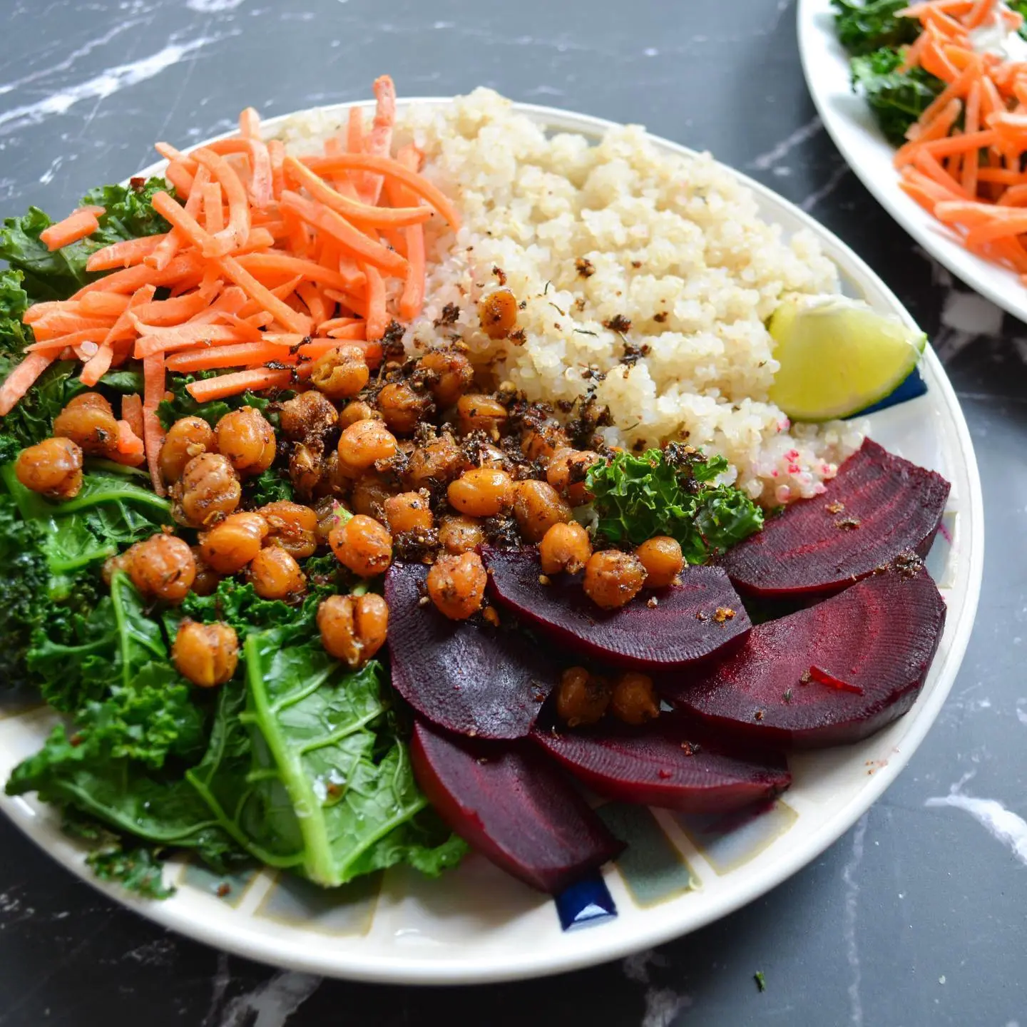 Chickpea Beet Quinoa Bowl