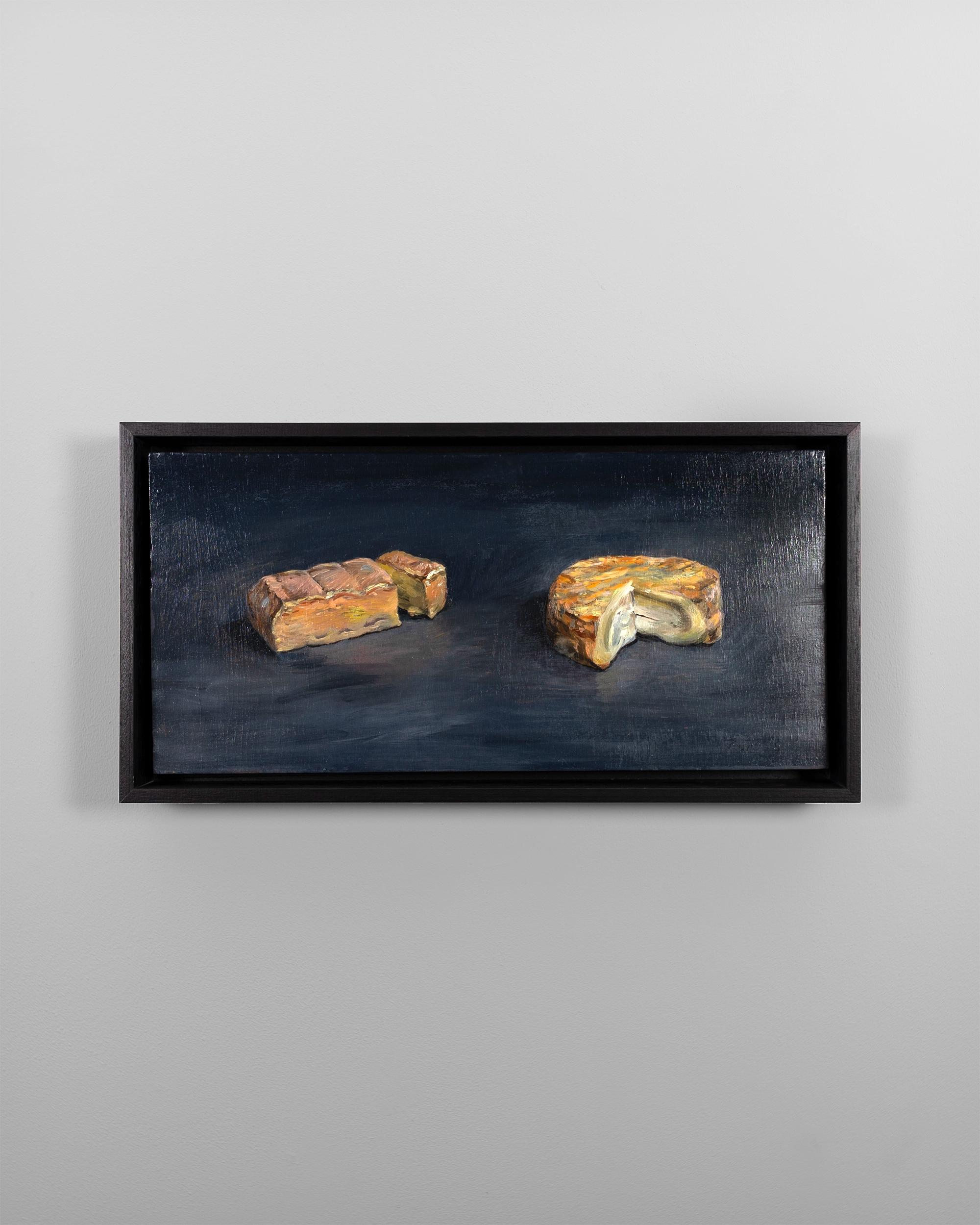 Romadur and Epoisses Affine on Blue Grey