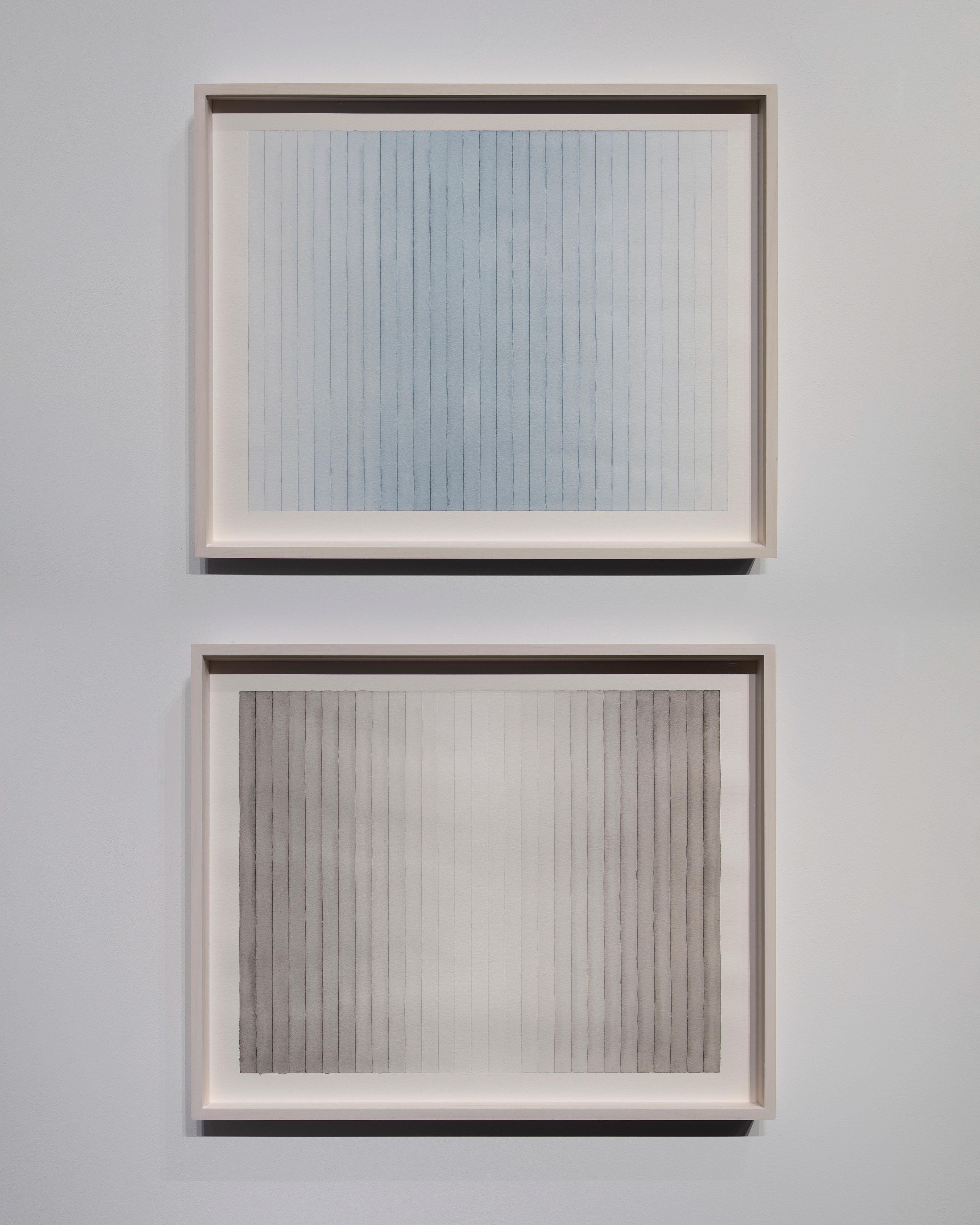 Diptych: Ivory Black, Payne’s grey bluish