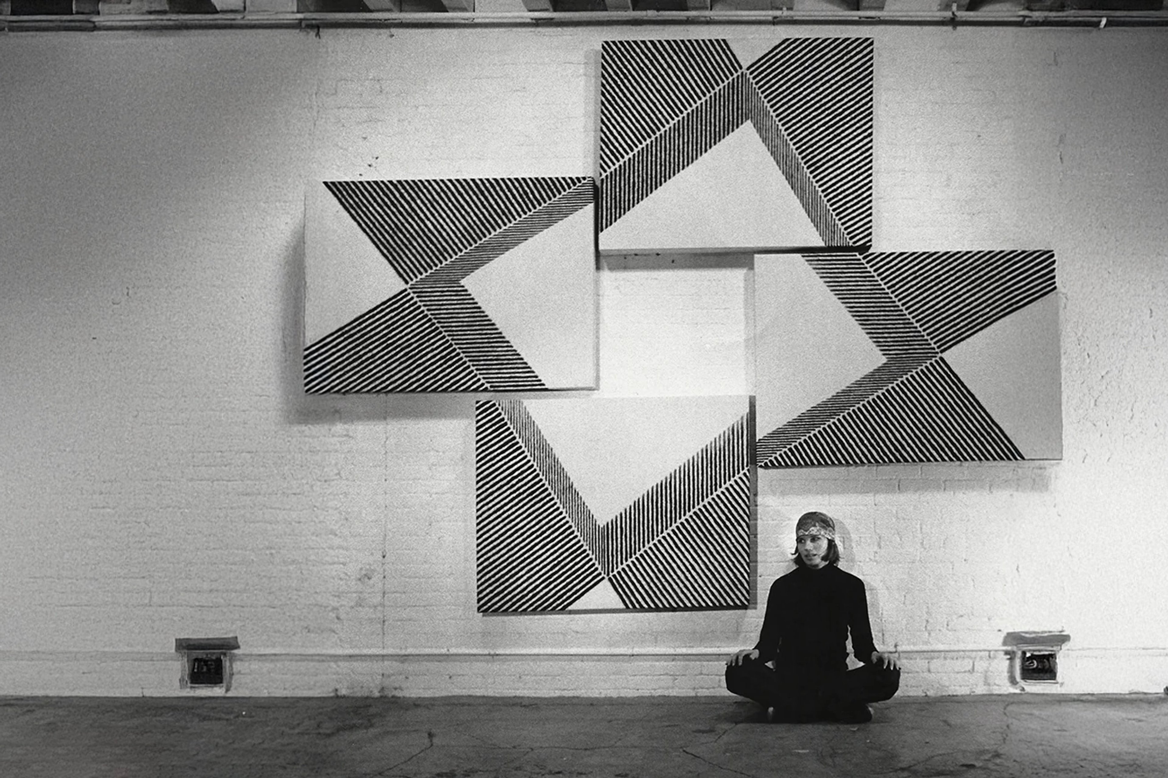Joan Witek in her Duane Street Loft, NYC, 1974. © Joan Witek Studio & Bartha_contemporary