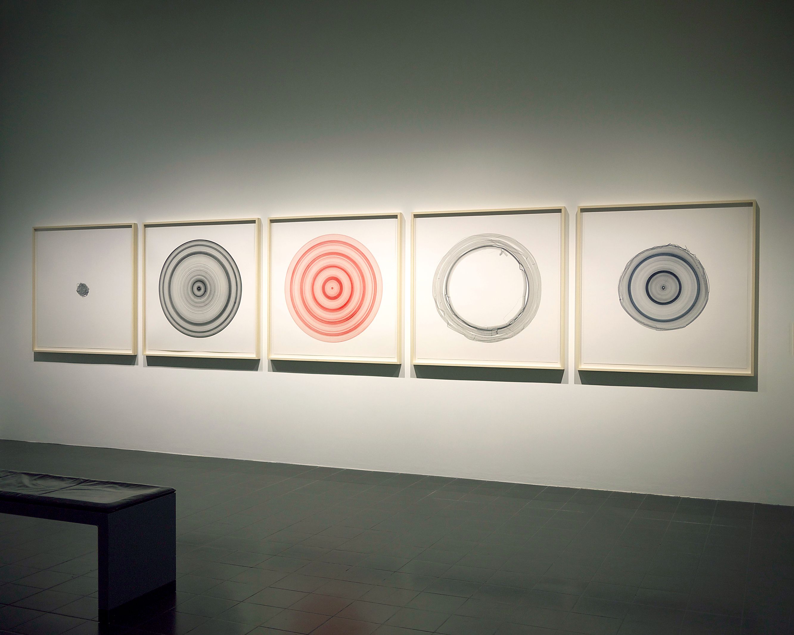 Jill Baroff Installation: Lichtwark Revisited, Hamburger Kunsthalle Pigmented ink on Japanese gampi mounted on rag, Each 115 x 115 cm