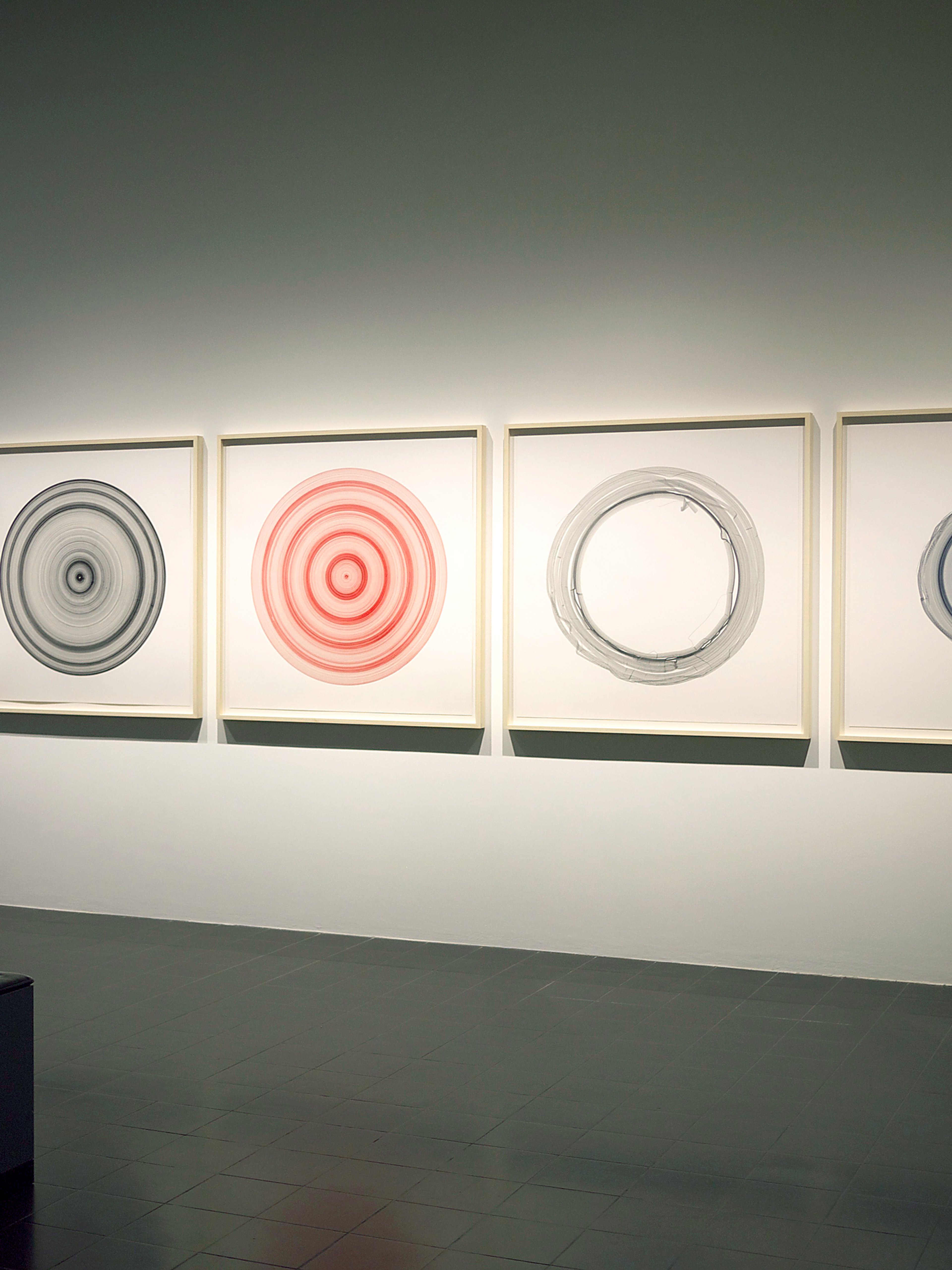 Jill Baroff Installation: Lichtwark Revisited, Hamburger Kunsthalle Pigmented ink on Japanese gampi mounted on rag, Each 115 x 115 cm