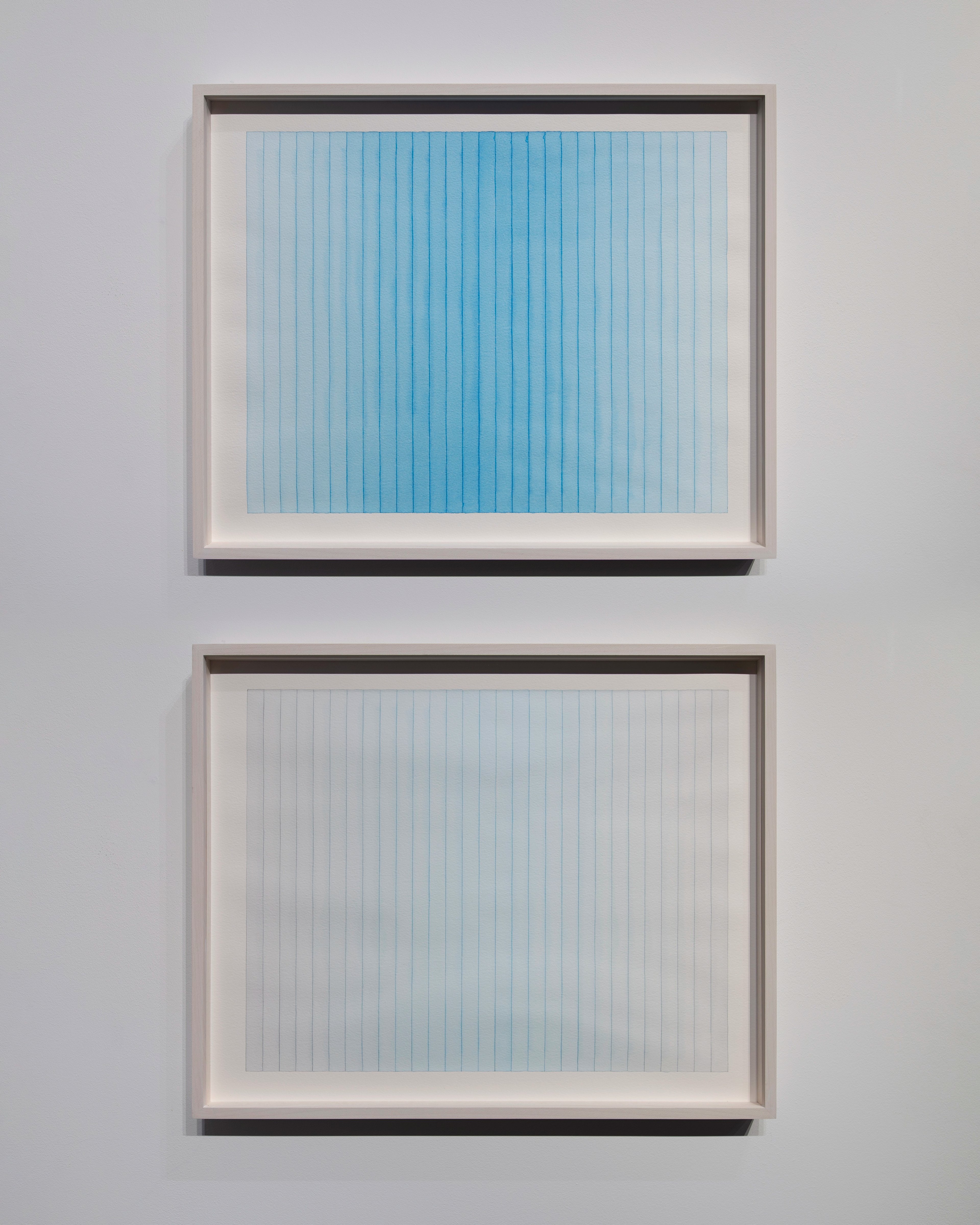 Diptych: Cerulean blue, Cerulean blue and Payne’s grey