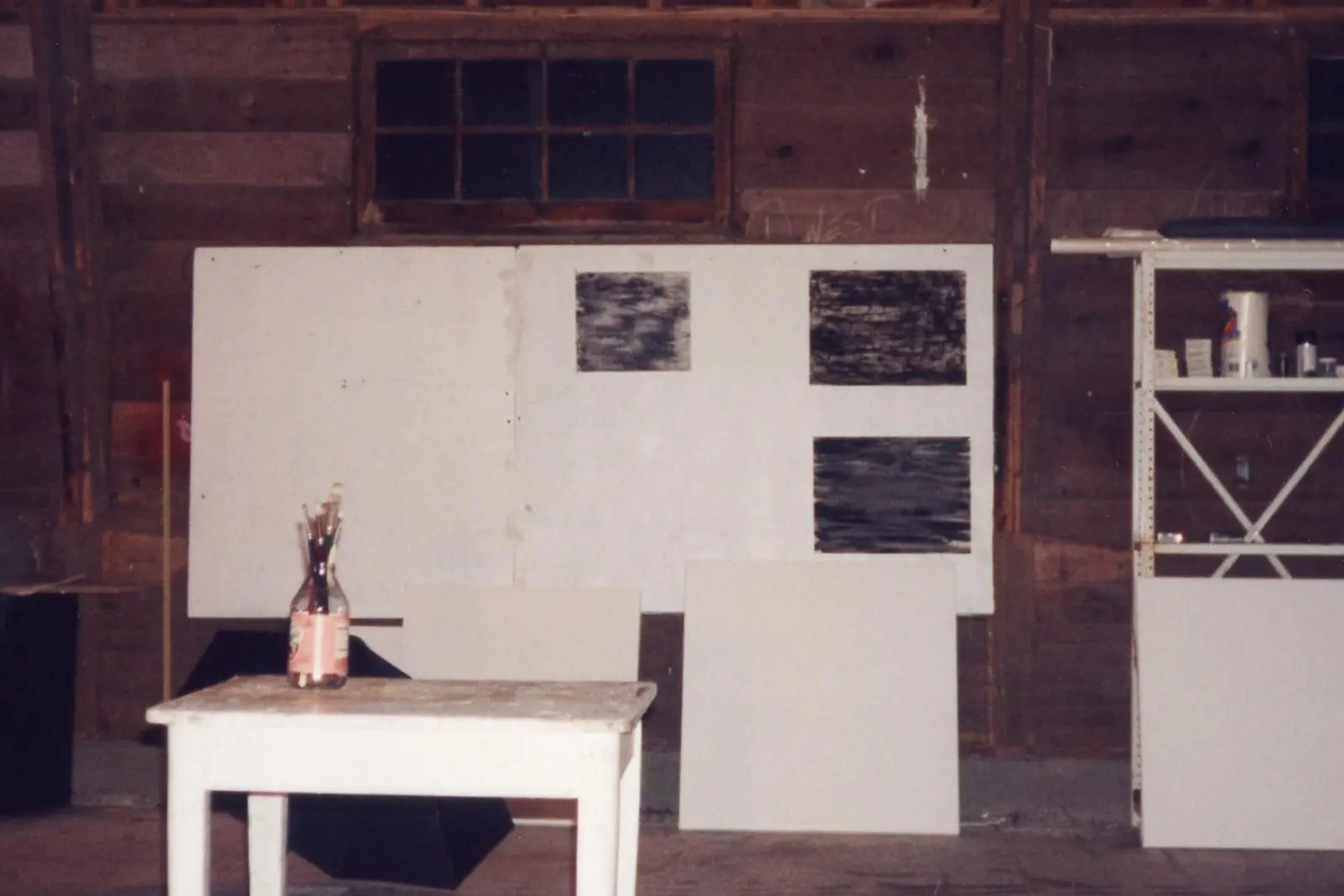 JOAN WITEK _ 1995 Edward Albee Foundation's barn in Montauk, Long Island