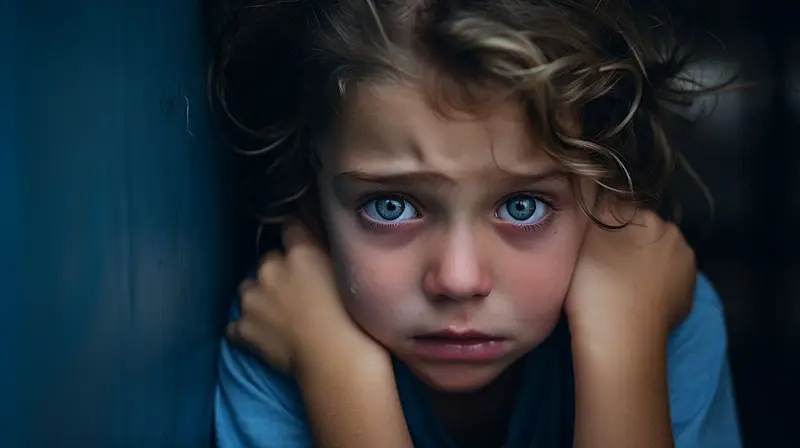 A young child experiencing anxiety.