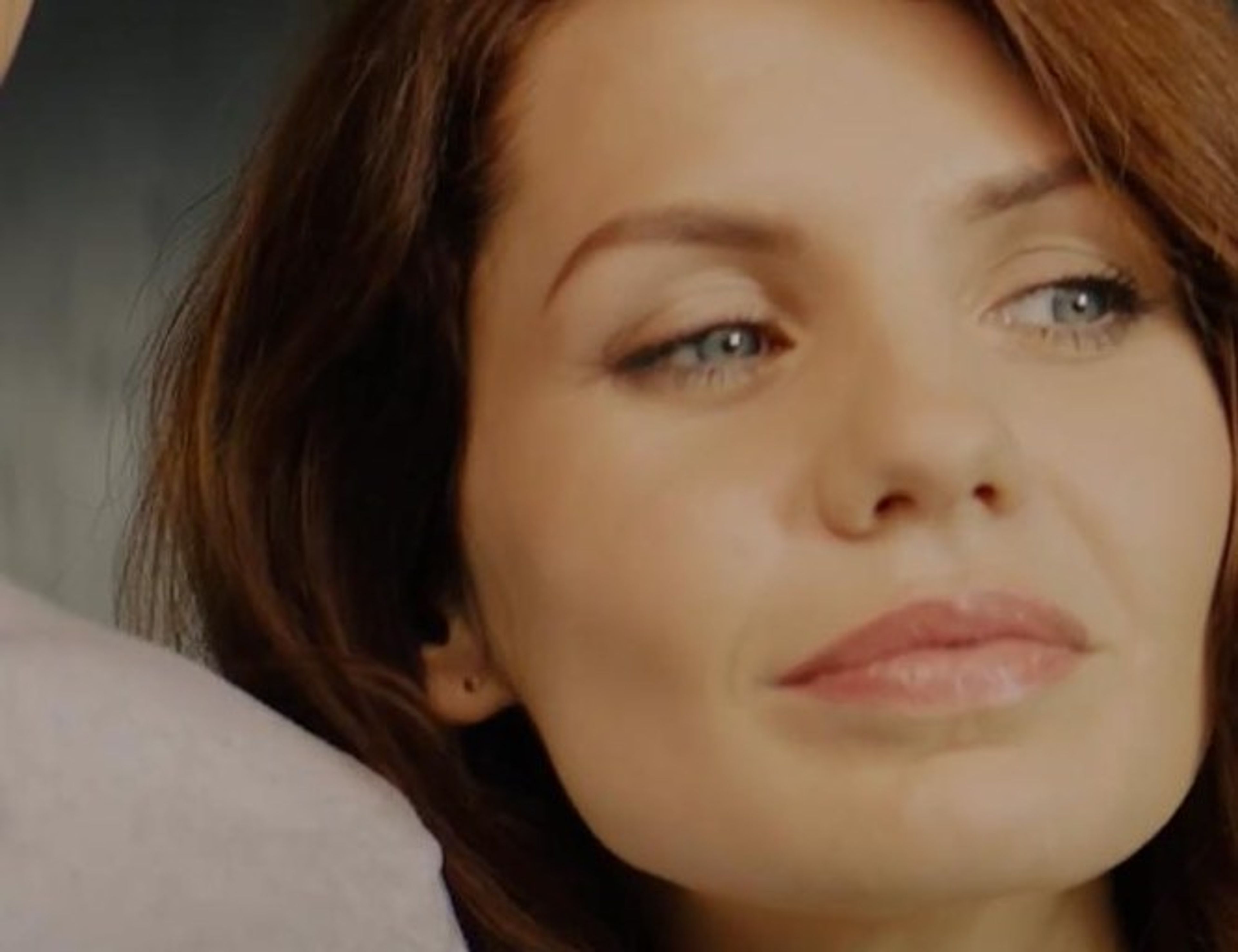 Close-up of a woman in soft light