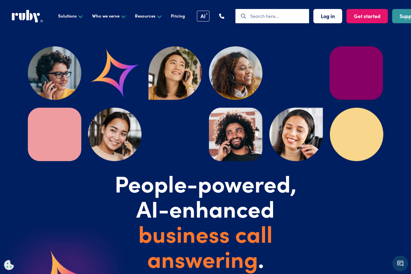 Ruby landing page screenshot