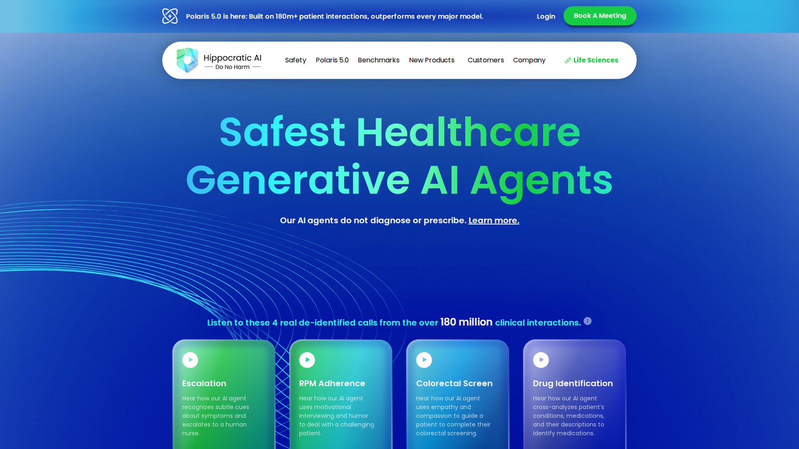 Hippocratic AI website screenshot