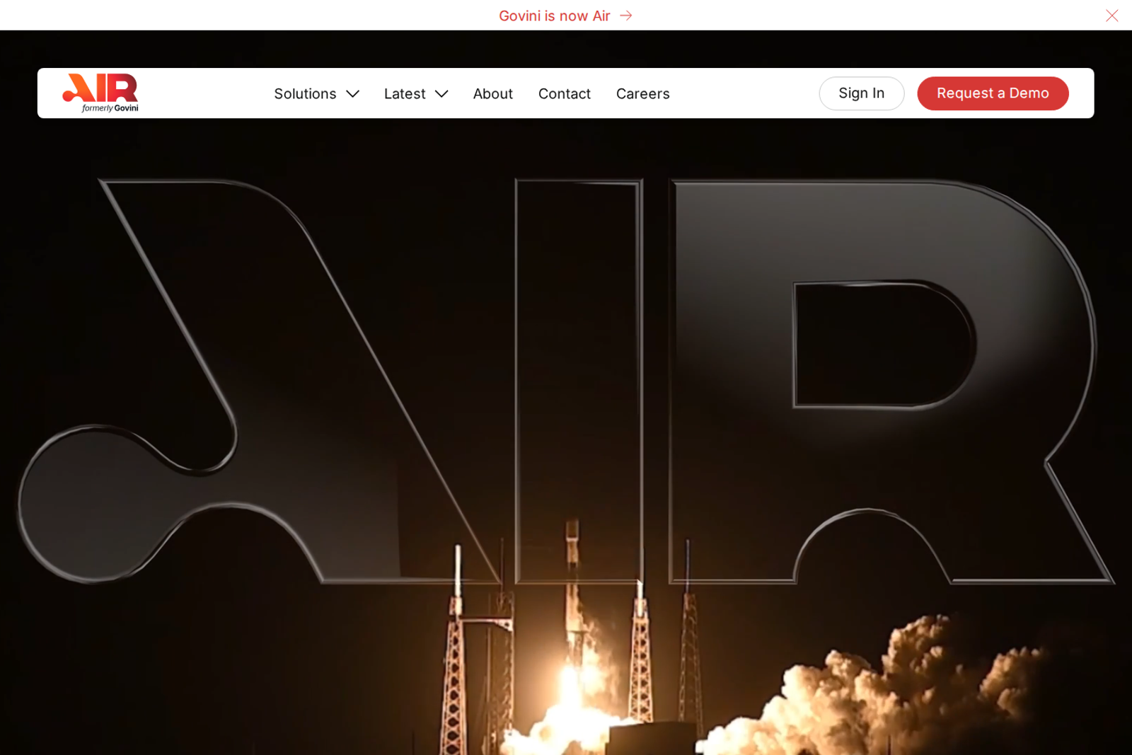 Screenshot of the Air AI landing page