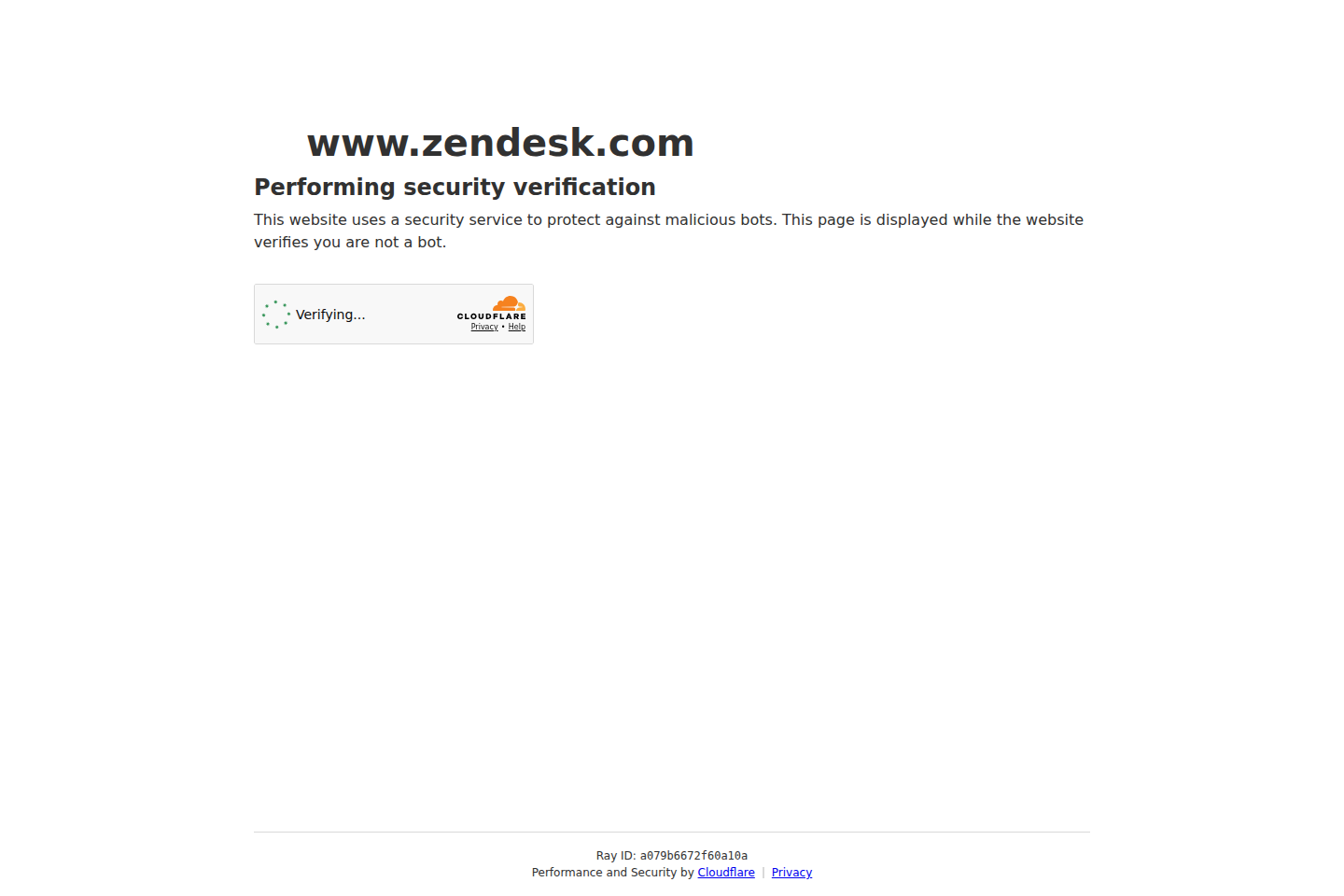Screenshot of the Zendesk homepage