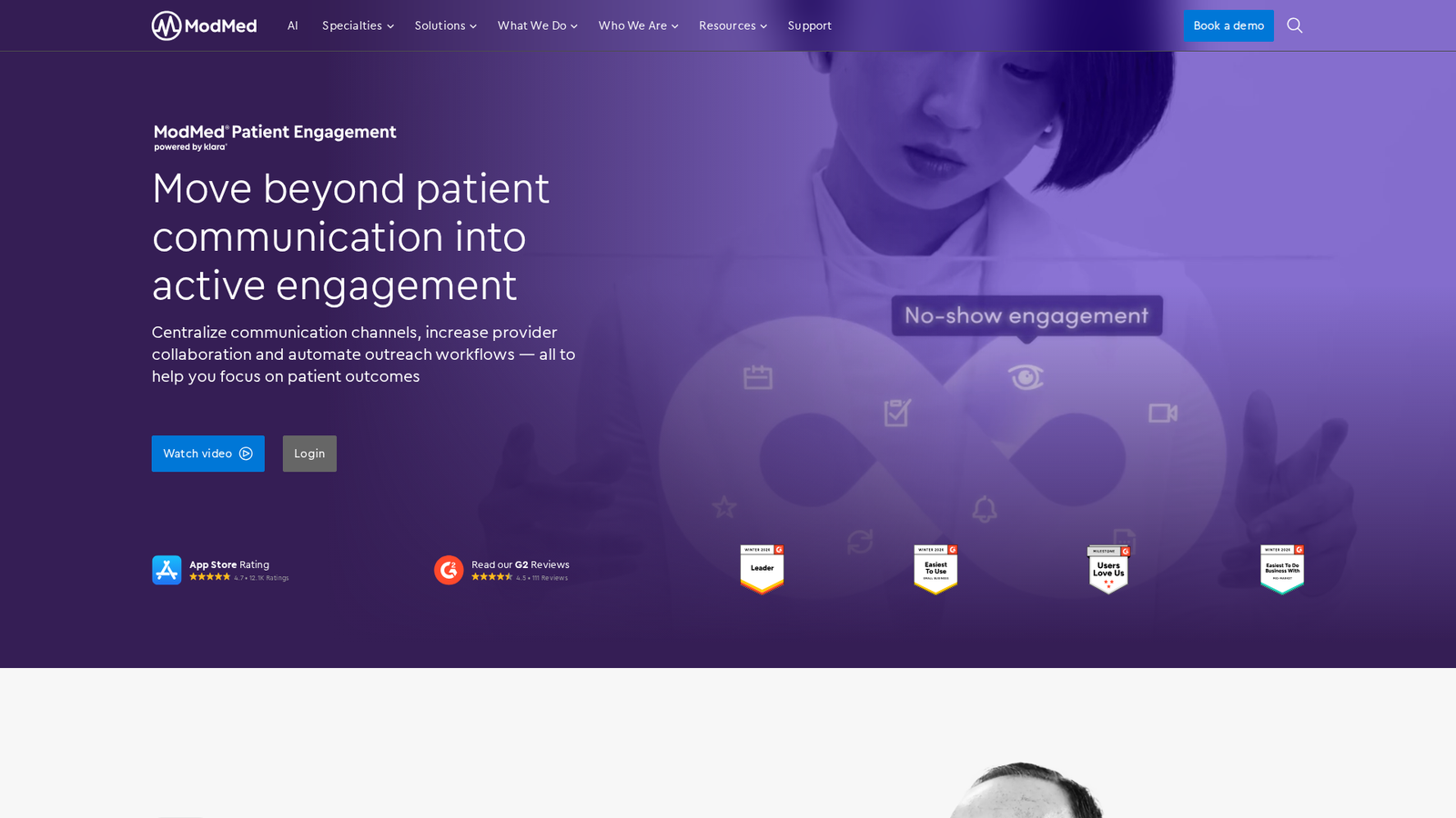 Klara website screenshot