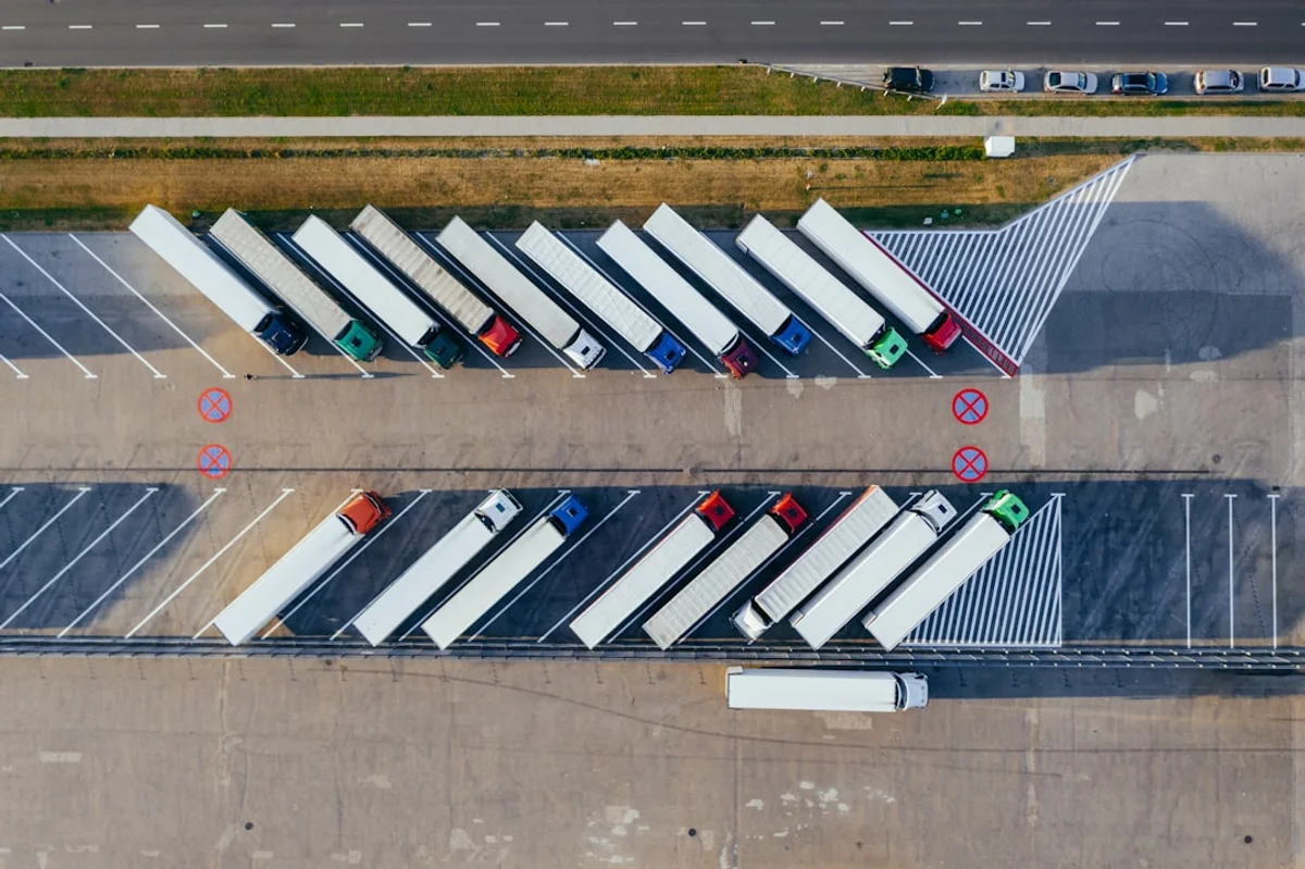geparkte Lkw