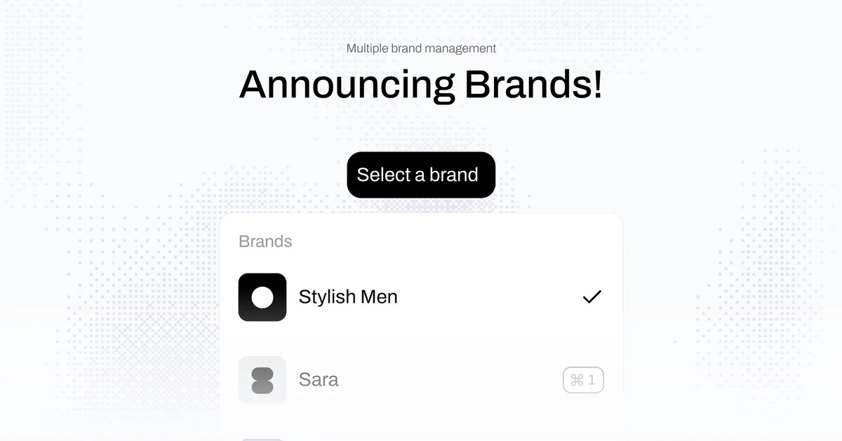 Brands announcement