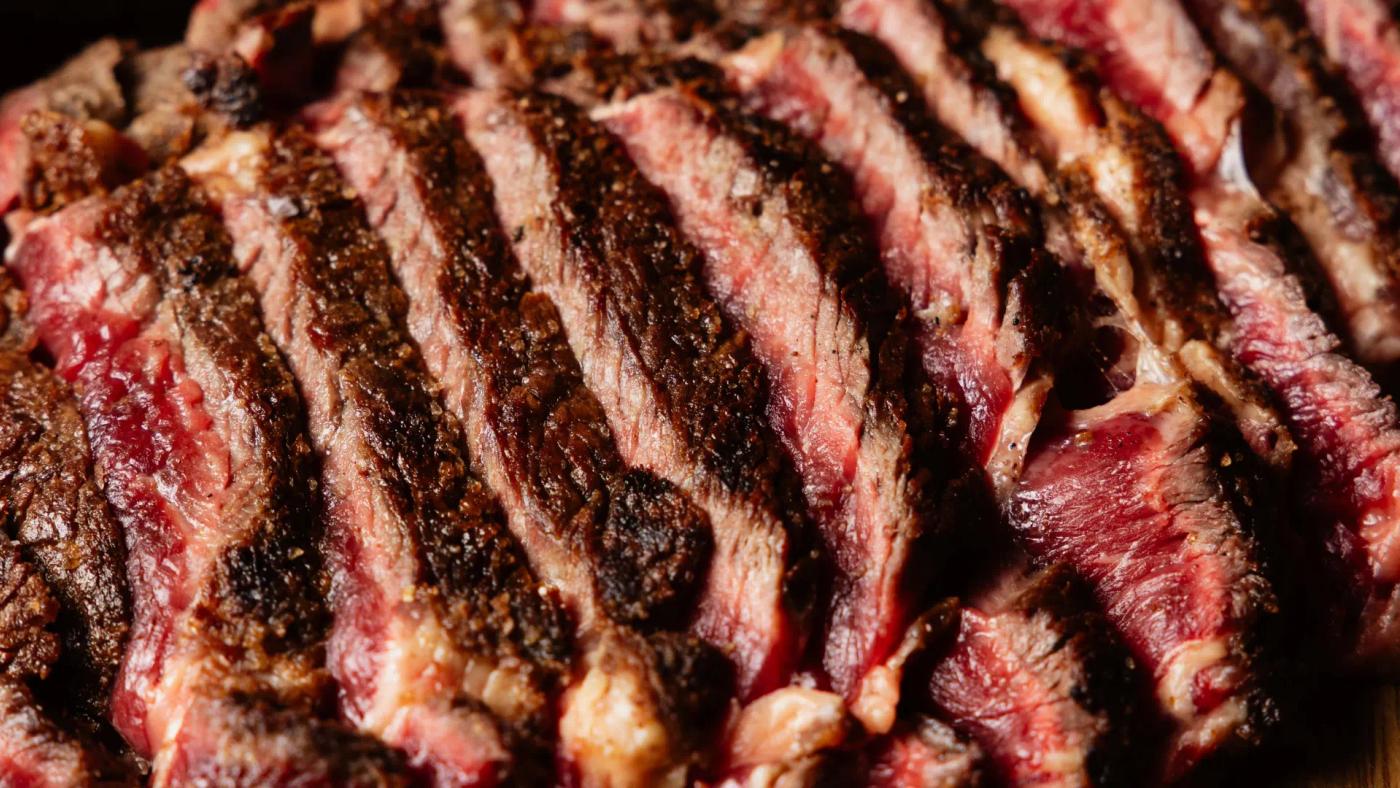 Dry-aged Friesian cow T-bone steak at Carnal Steakhouse, steak restaurant in Eixample, Barcelona