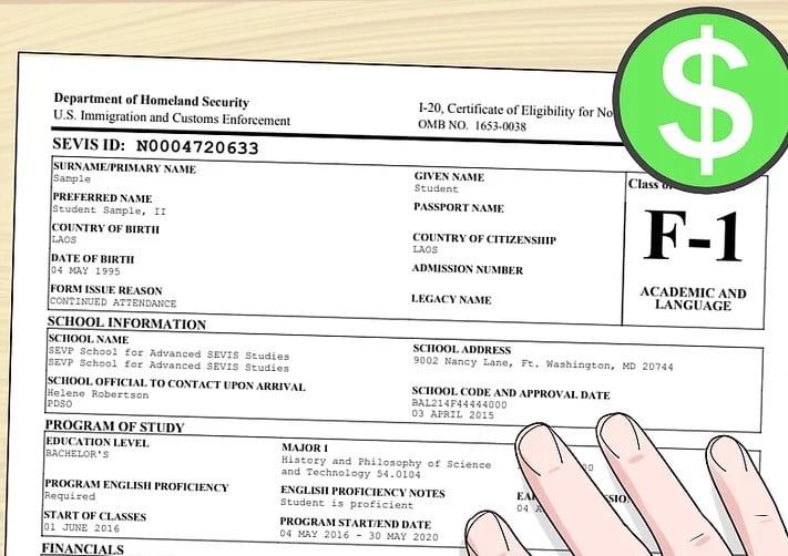 f1 visa form