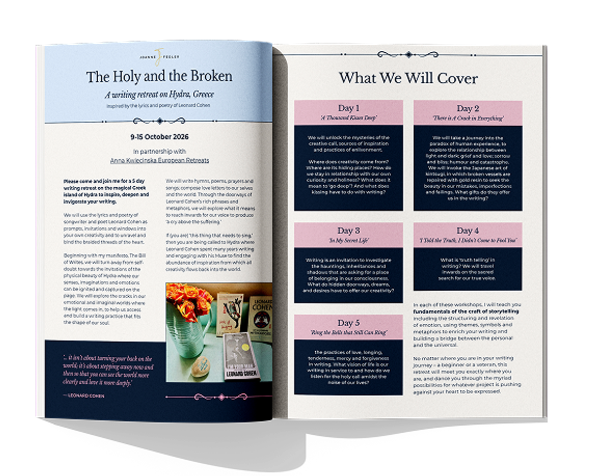 A Writing Retreat in Hydra, Greece brochure