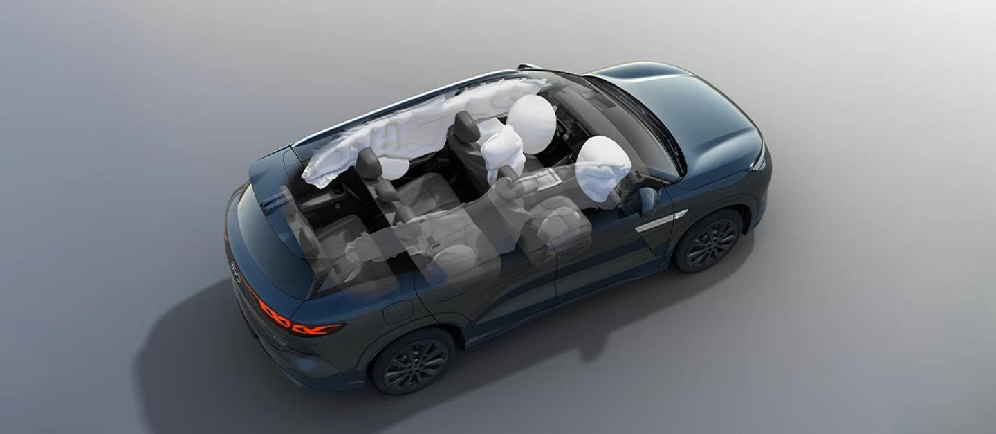 Engenharia de segurança: sistema com 9 airbags
