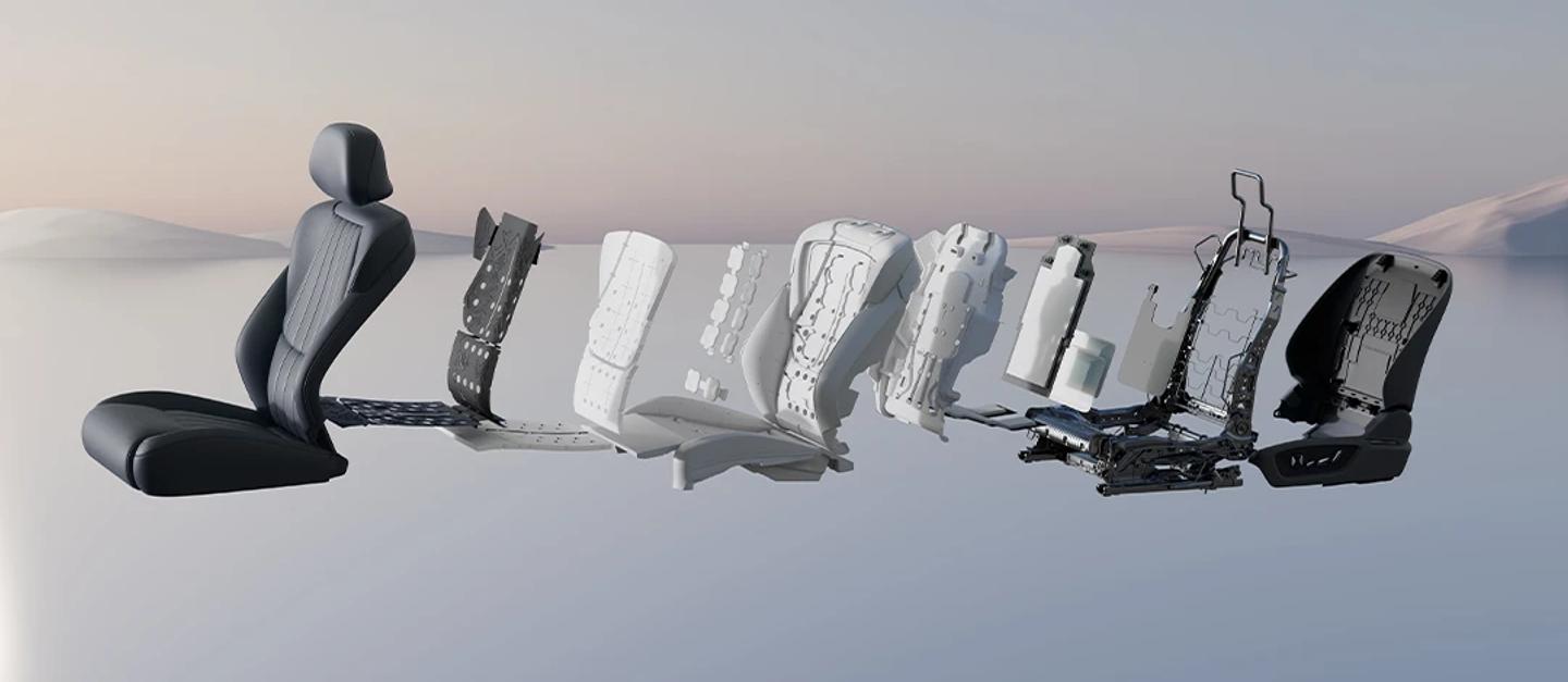 Assentos com 11 camadas de conforto, como estar sobre as nuvens
