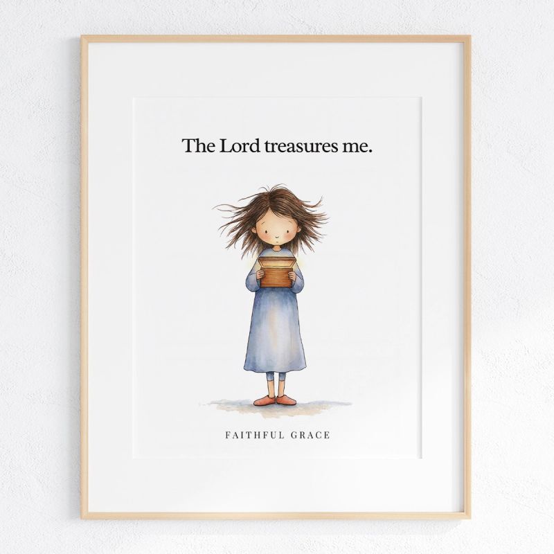 The Lord treasures me. art print