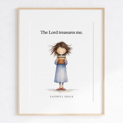 The Lord treasures me. - art print