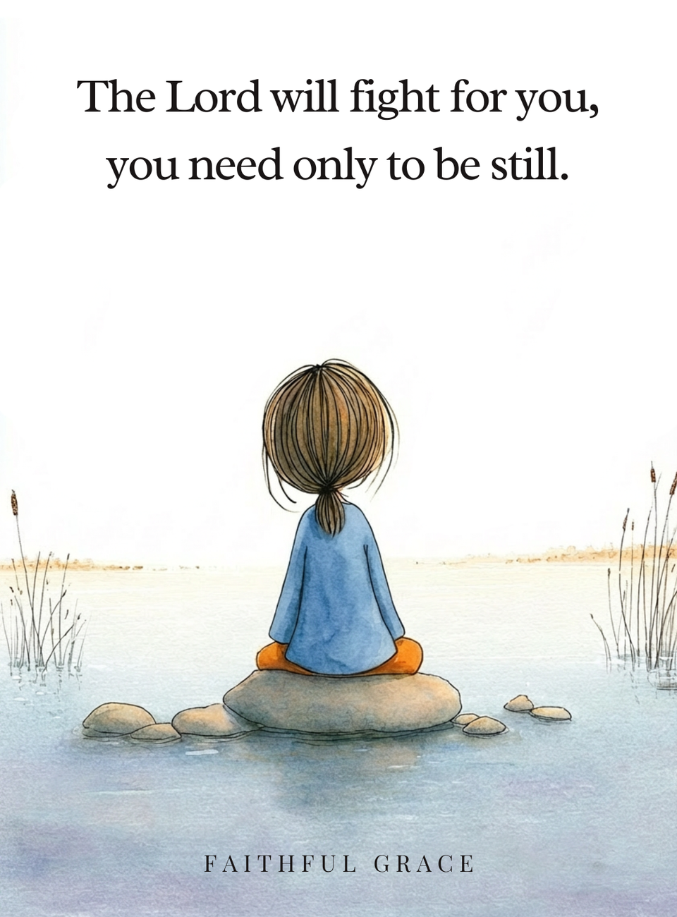 The Lord will fight for you, you need only to be still.