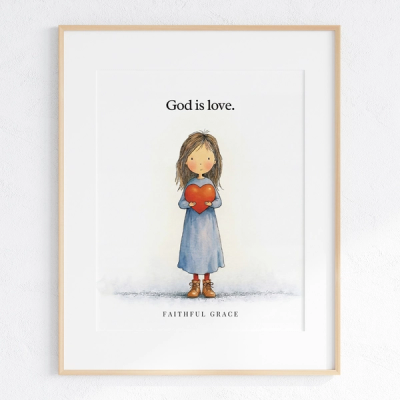 God is love. - art print