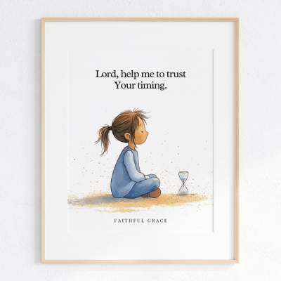 Lord, help me to trust your timing - art print