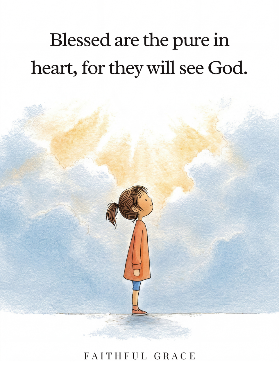 Blessed are the pure in heart, for they will see God.