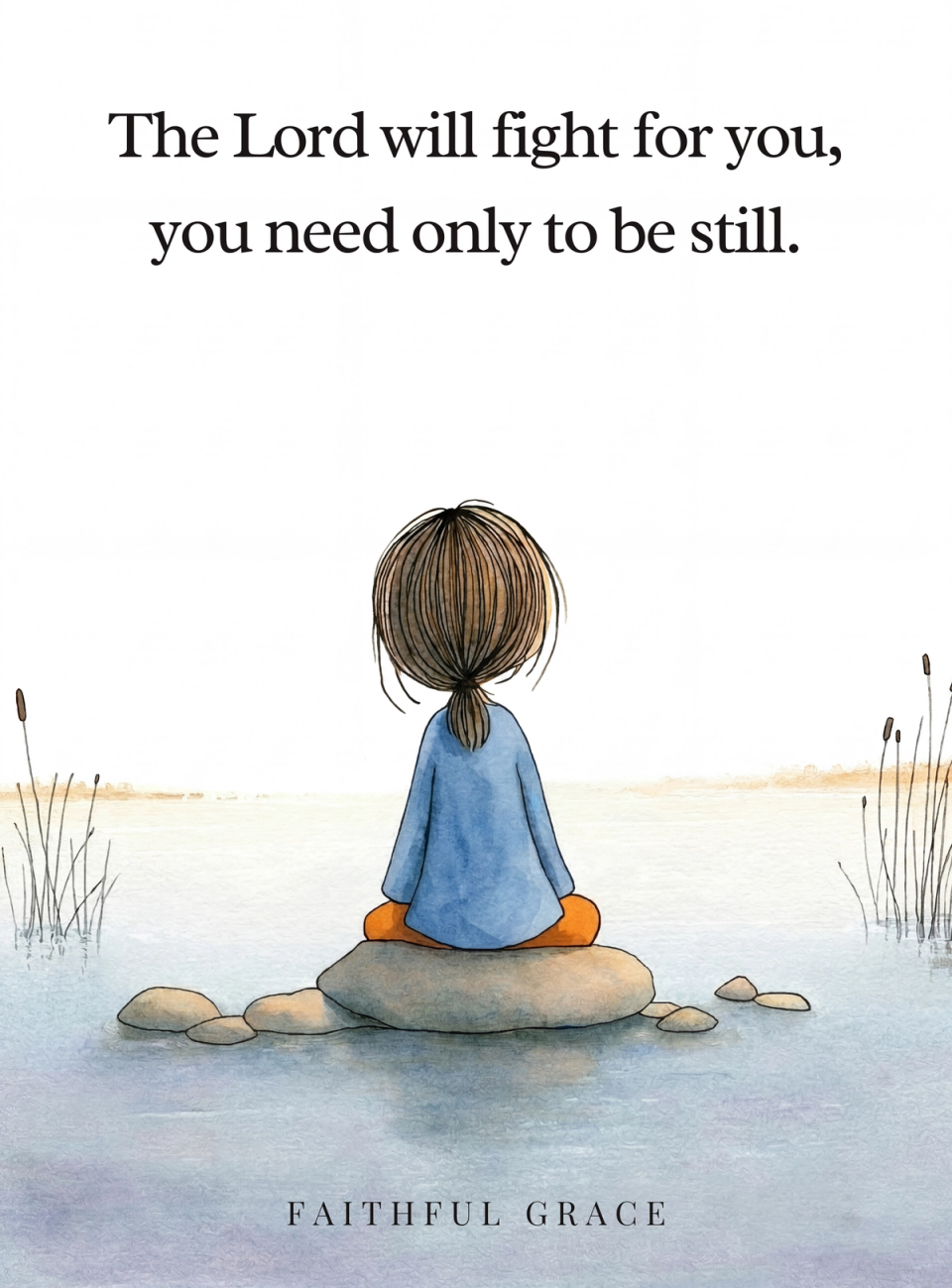 The Lord will fight for you, you need only to be still.