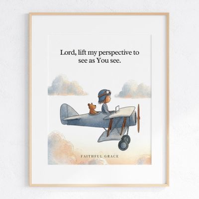 Lift my perspective to see as You see - art print