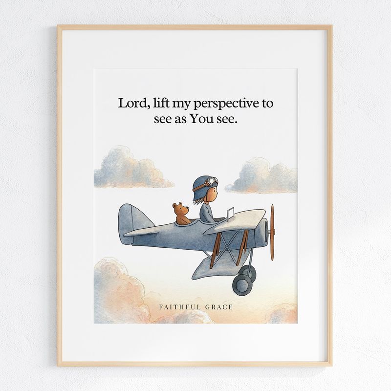 Lift my perspective to see as You see art print