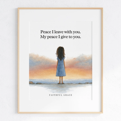 My peace I give to you. - art print