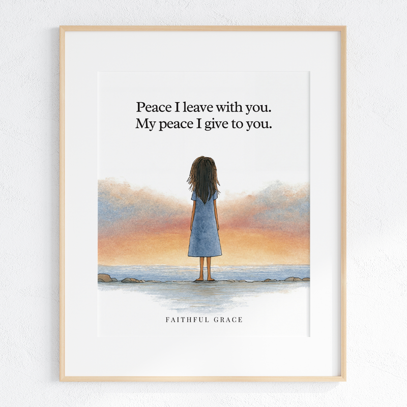 My peace I give to you art print