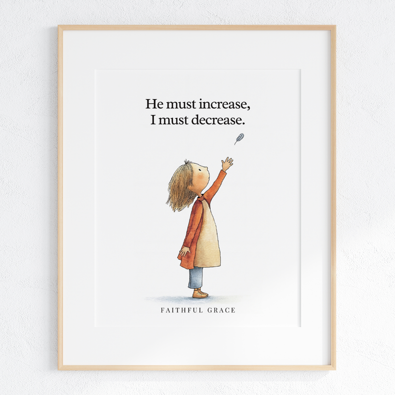 Lord, Less of me and more of you art print