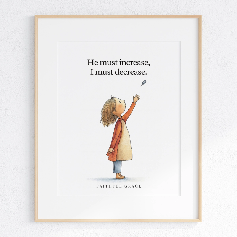 Lord, Less of me and more of you art print