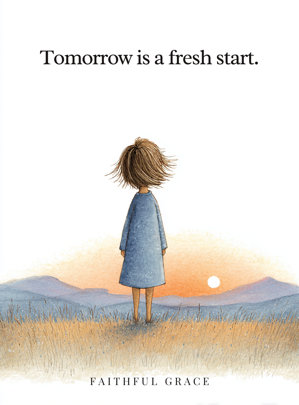 Tomorrow is a fresh start.