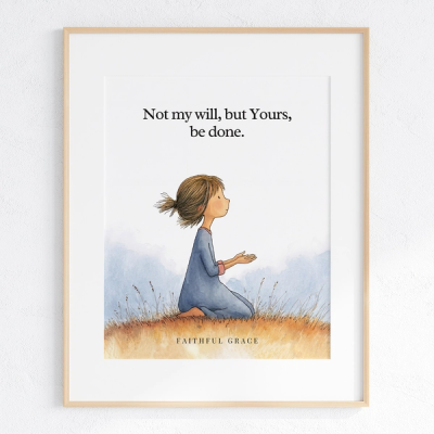 Not my will, but Yours be done. - art print