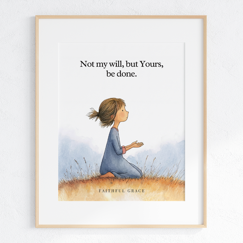 Not my will, but Yours be done art print