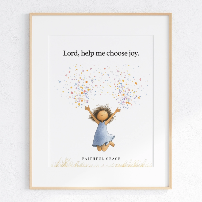 Lord, help me choose joy art print