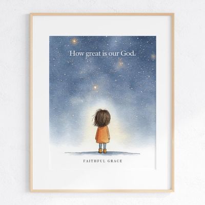 How great is our God. - art print