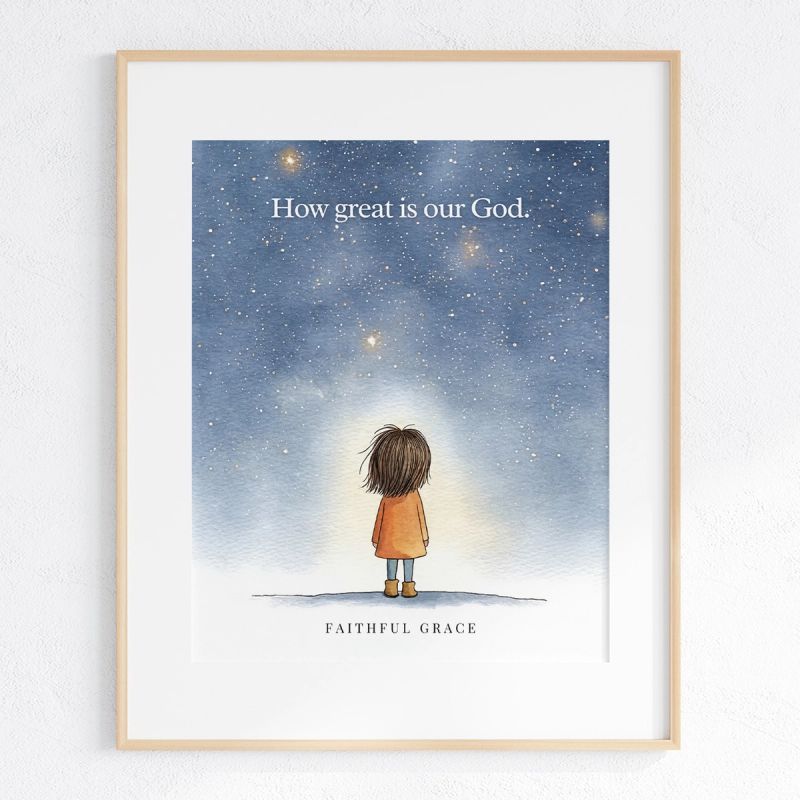 How great is our God. art print