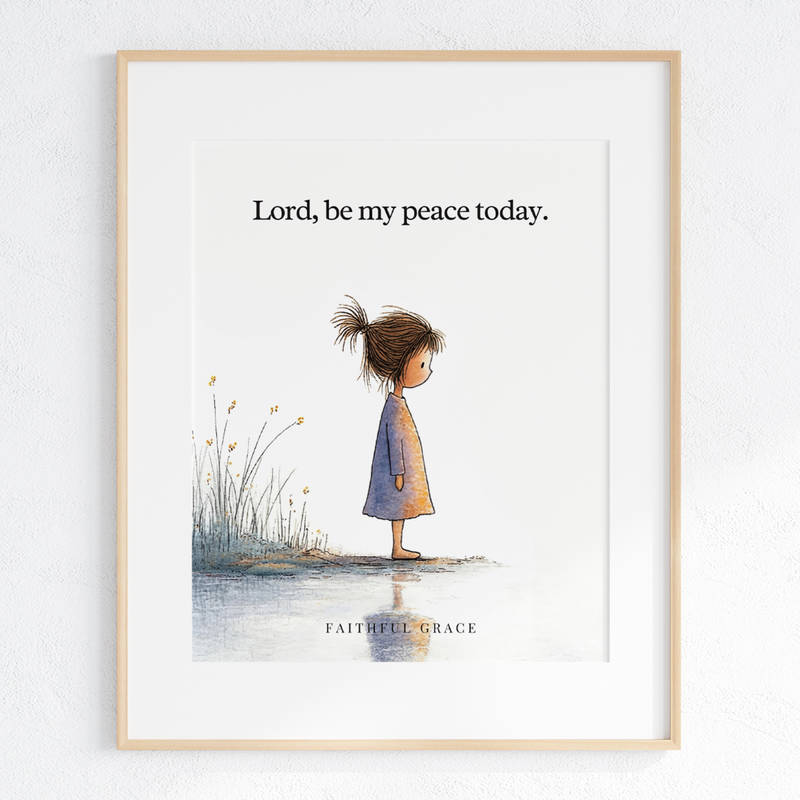 Lord, be my peace today art print