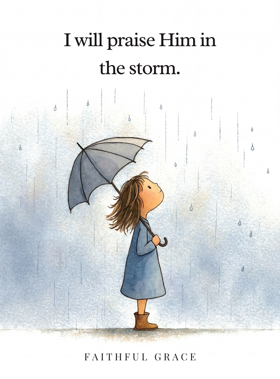 I will praise Him in the storm.