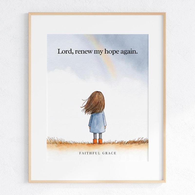 Lord, renew my hope again. art print